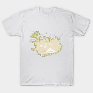 Iceland map T-Shirt